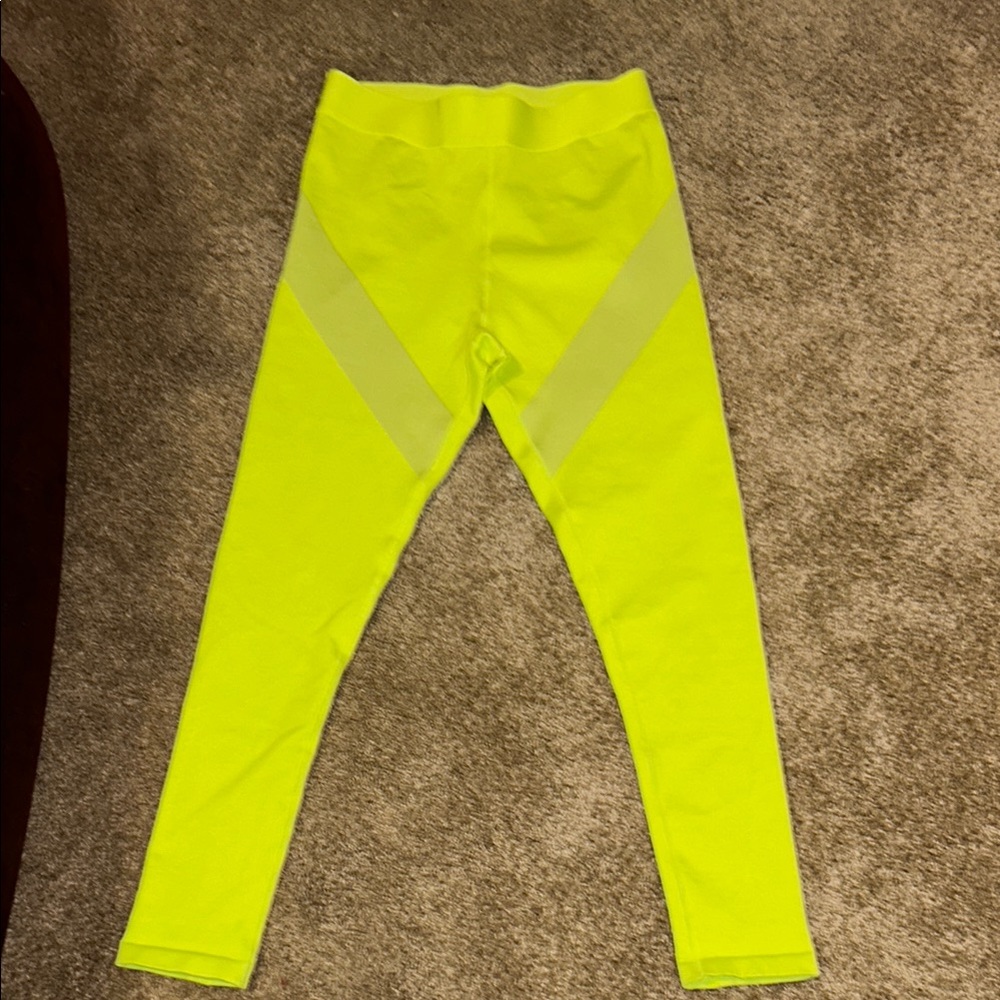 Kids Neon Yellow Leggings